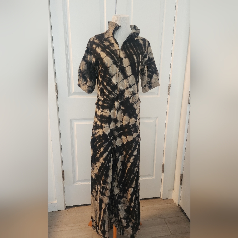 New Without Tag. Handmade Tie-Dye Jumpsuit, front Zipper. New, Size S/M
